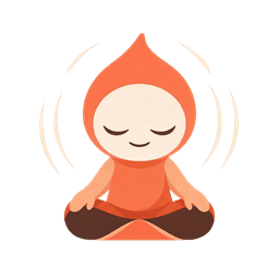 The Mentalis mascot — a small meditating figure.